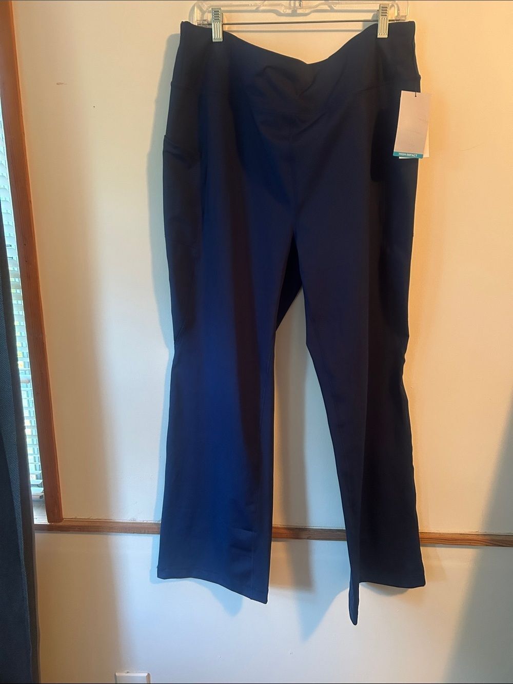 ZELOS High impact Blue pull-on wide-leg Pants